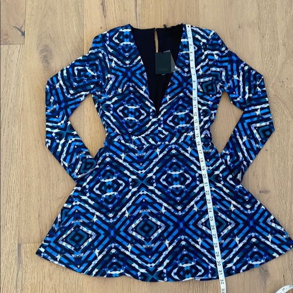 NBD x REVOLVE Mirage Dress in Turquoise Geo - Picture 6 of 11